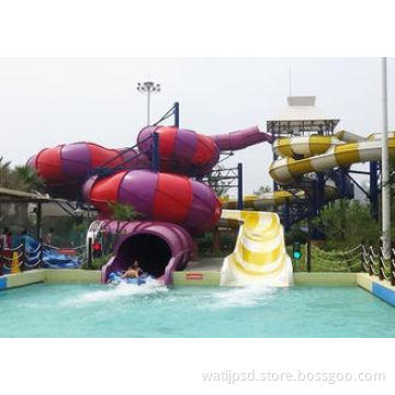 Raft Fiberglass Adult  Water Slides Open Slide Closed Slide
